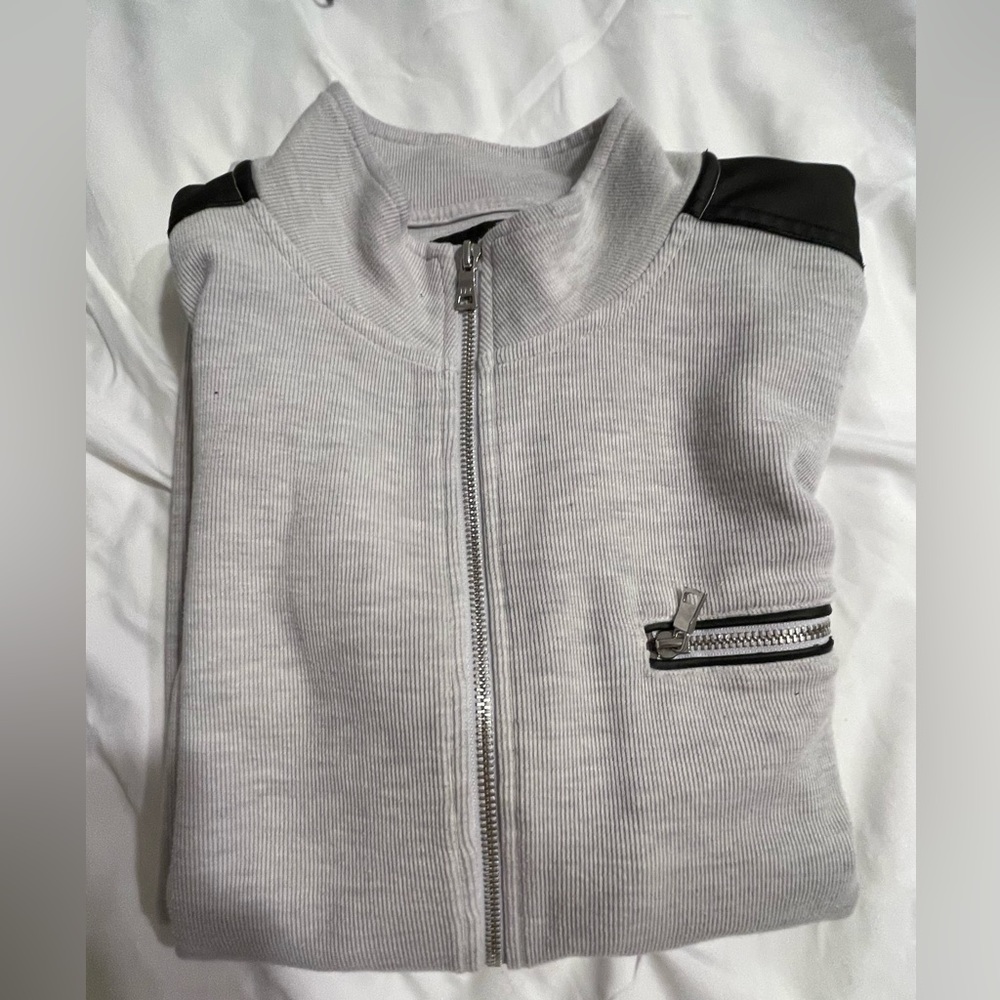 INC International Concepts Sweater w/ Zipper - Picture 2 of 13